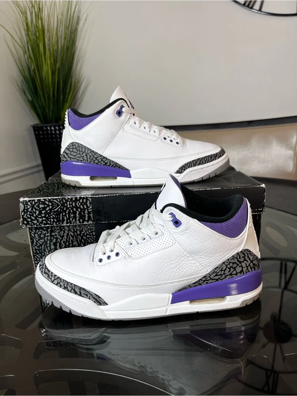 Nike Air Jordan 3 Retro Mid Dark Iris Mens Sz 10.5